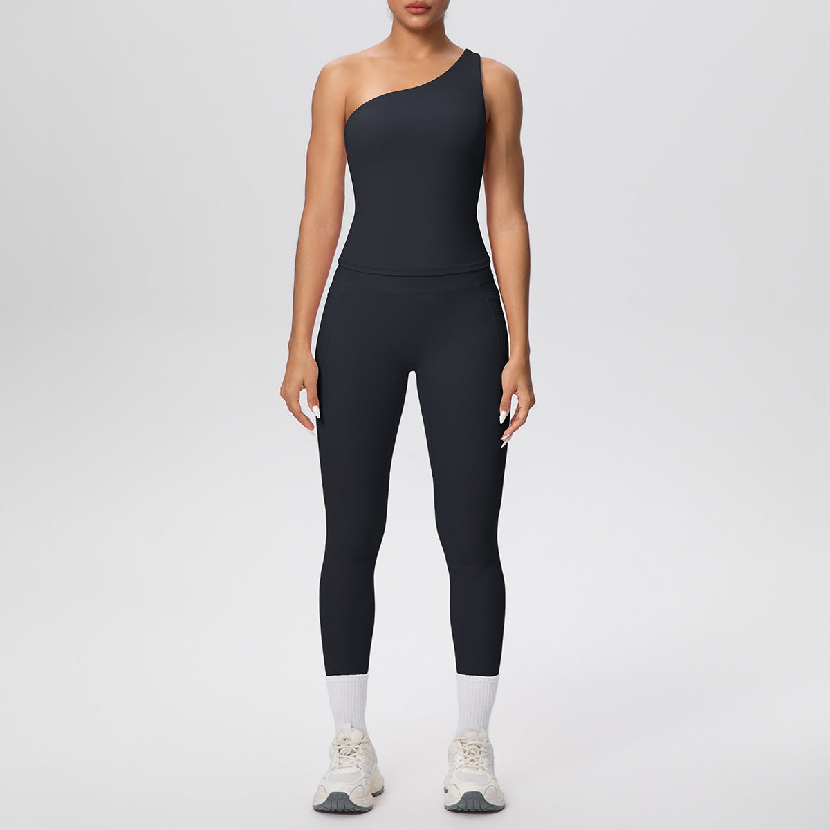 SOLBANA Studio One-Shoulder Legging Set - alternate product view