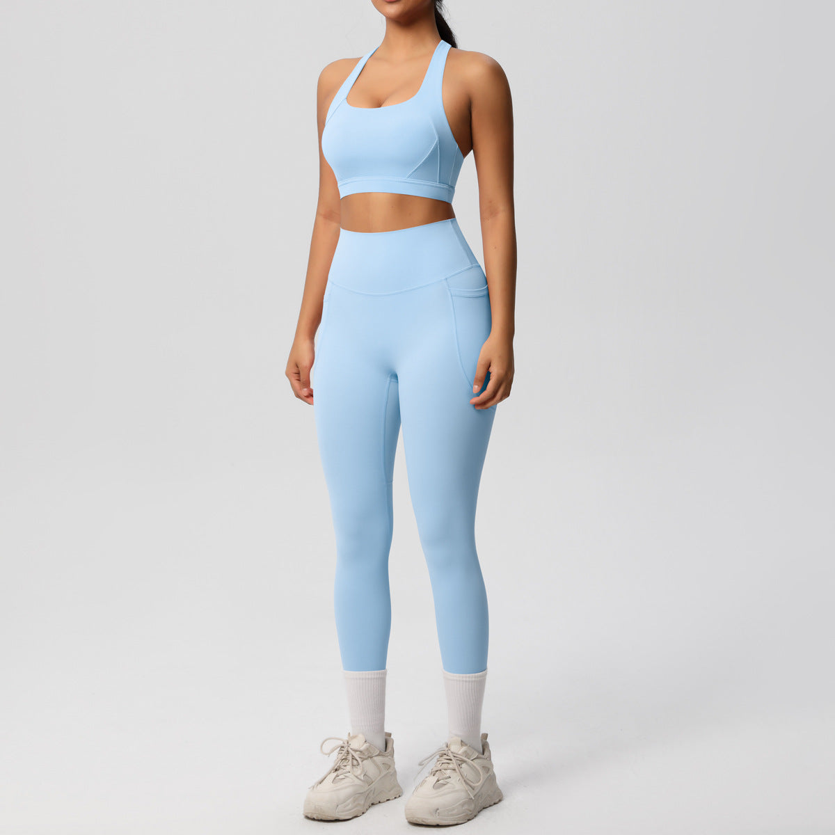 SOLBANA Studio Cutout 2-Piece Legging Set - alternate product view