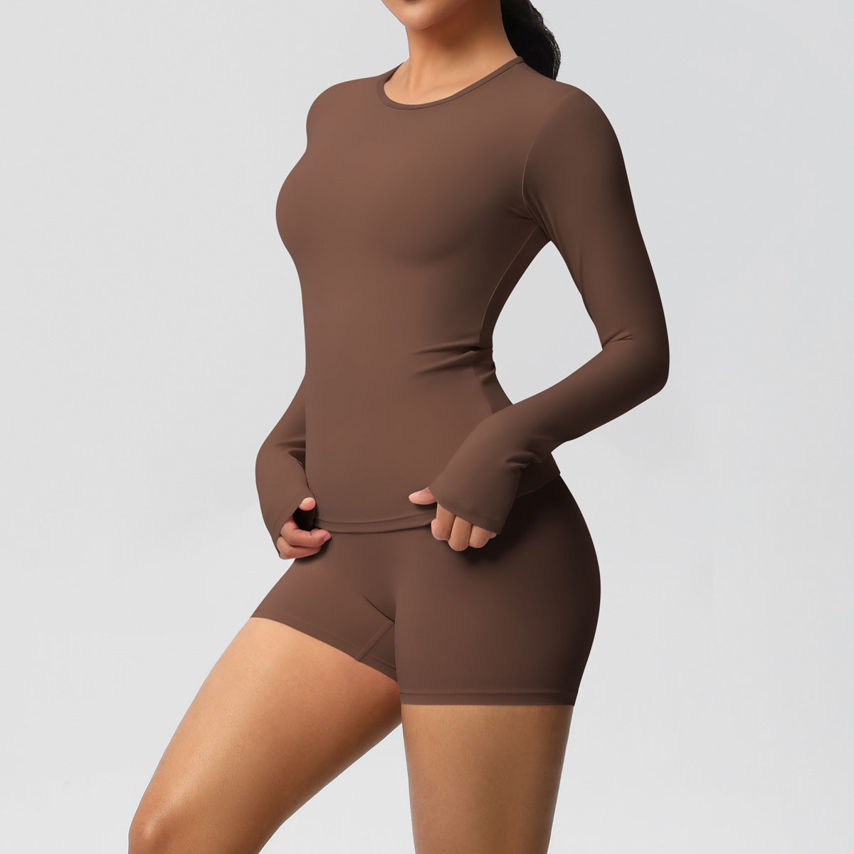 SOLBANA Form Long-Sleeve 2-Piece Short Set - alternate product view