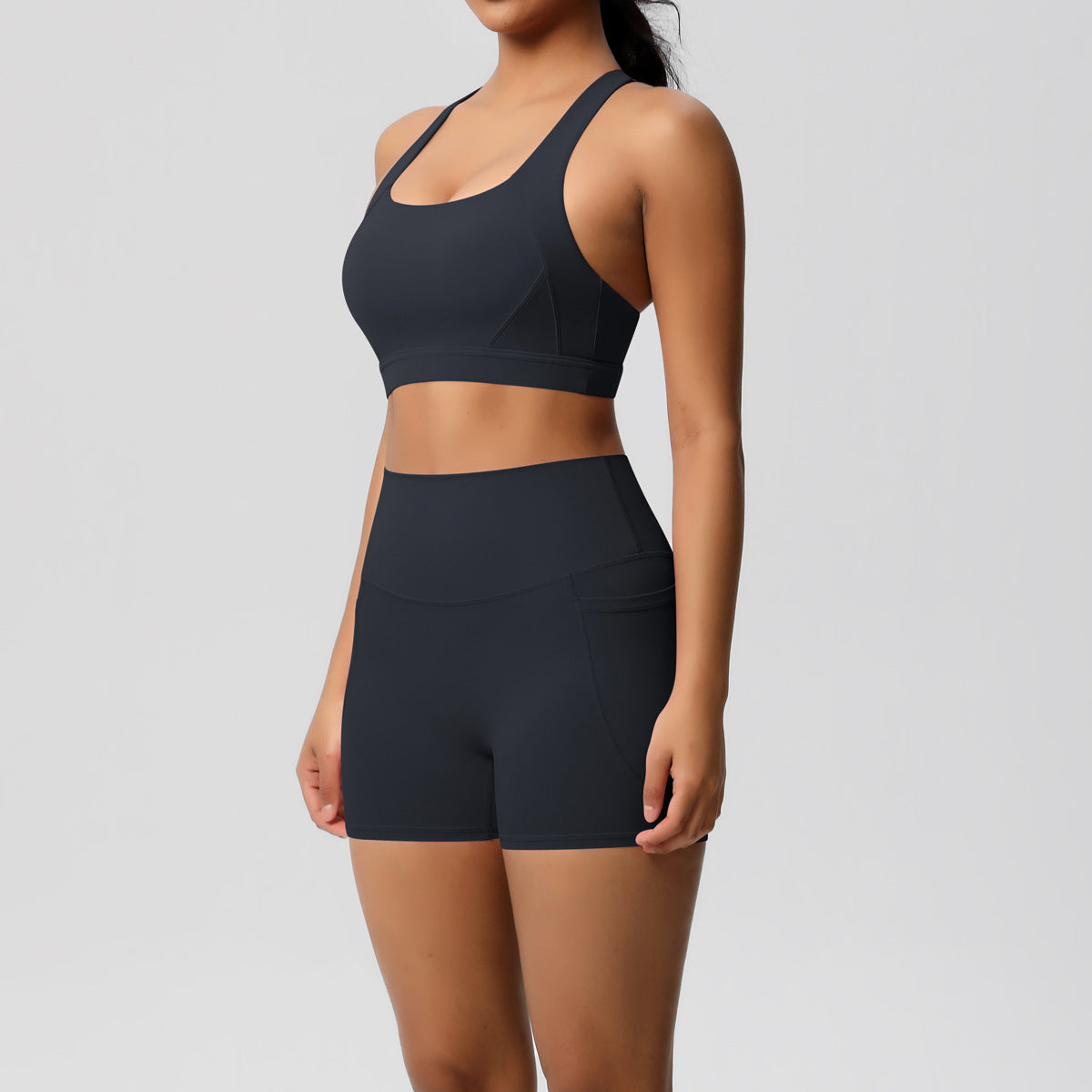 SOLBANA Studio Halter Pocket 2-Piece Short Set - alternate product view