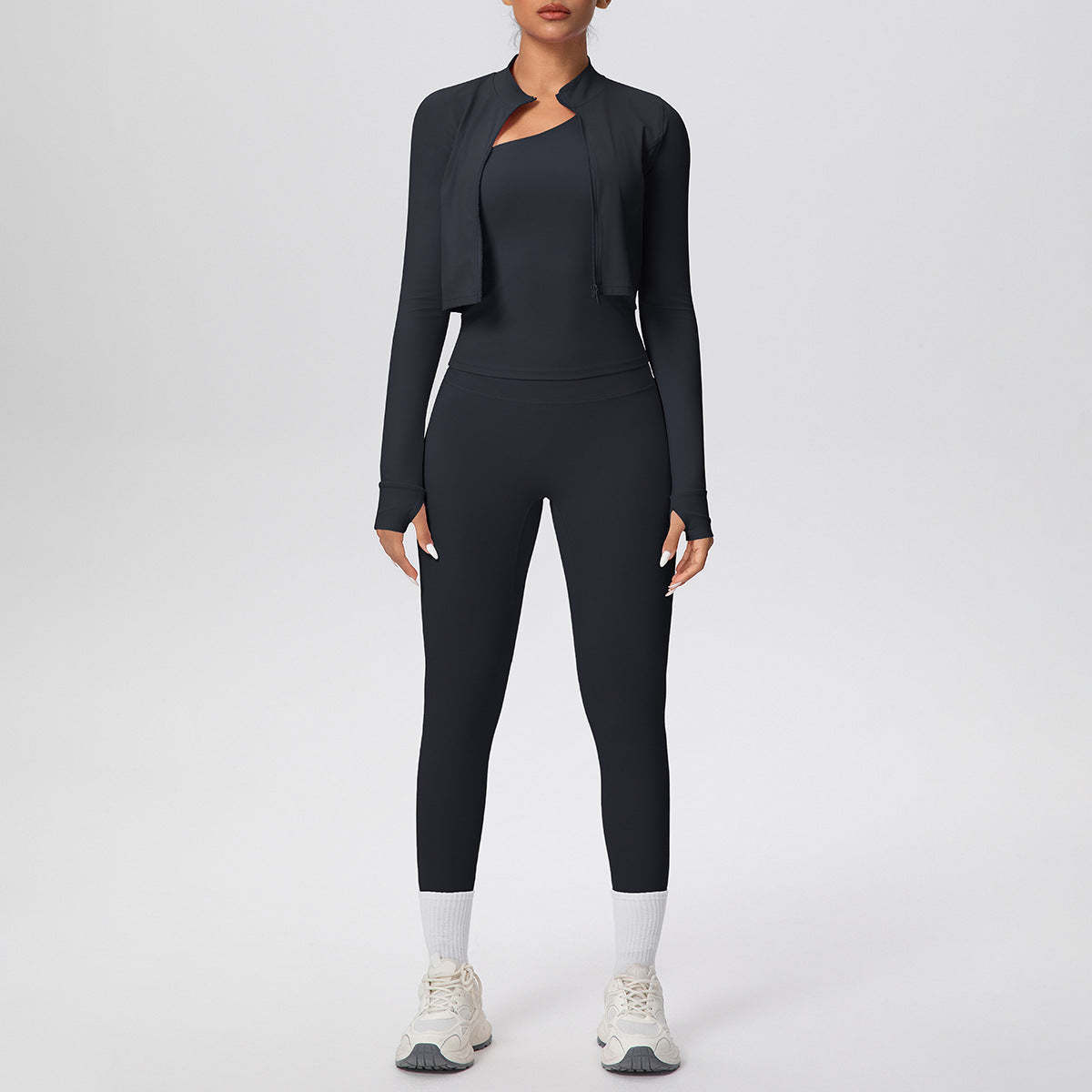 Studio One-Shoulder matching workout set by SOLBANA