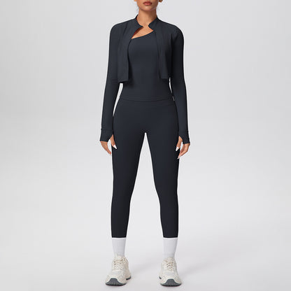 Studio One-Shoulder matching workout set by SOLBANA