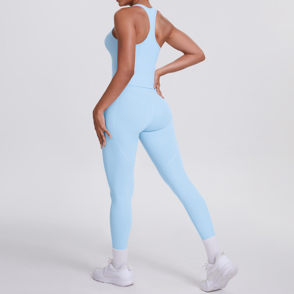 SOLBANA Form Pocket Tank 2-Piece Legging Set - alternate product view