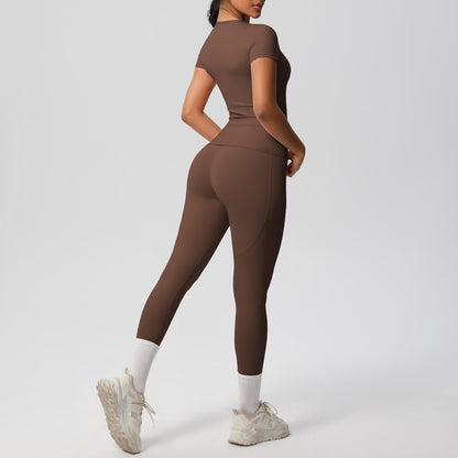 SOLBANA Form Short-Sleeve 2-Piece Pant Set - alternate product view