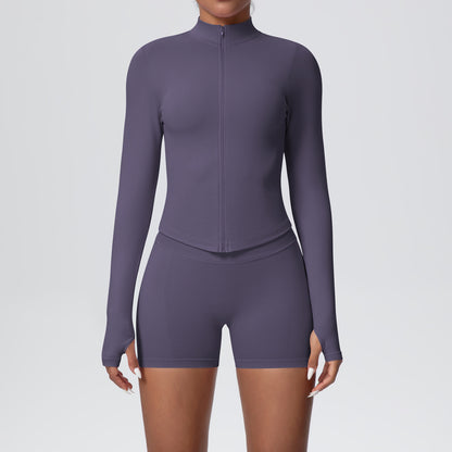 SOLBANA Studio Zip Jacket 2-Piece Short Set