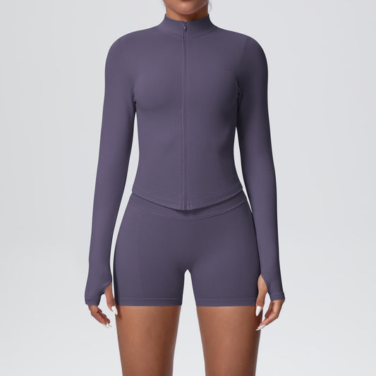 SOLBANA Studio Zip Jacket 2-Piece Short Set