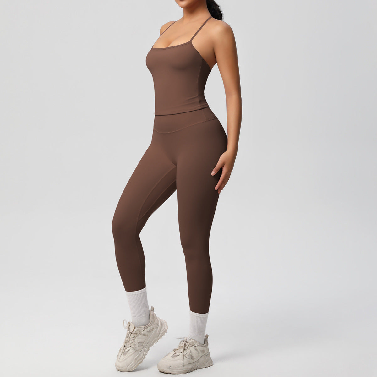 SOLBANA Studio Tie-Strap 2-Piece Legging Set - alternate product view