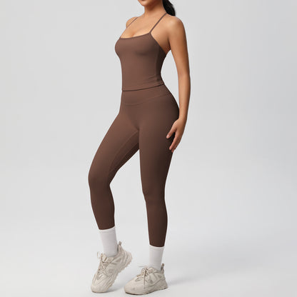 SOLBANA Studio Tie-Strap 2-Piece Legging Set - alternate product view