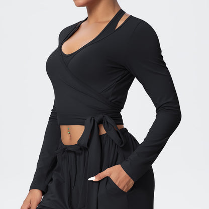 SOLBANA Studio Tie-Detail Long Sleeve - alternate product view