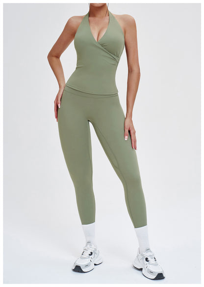 SOLBANA Studio V-Neck Halter Tank - alternate product view