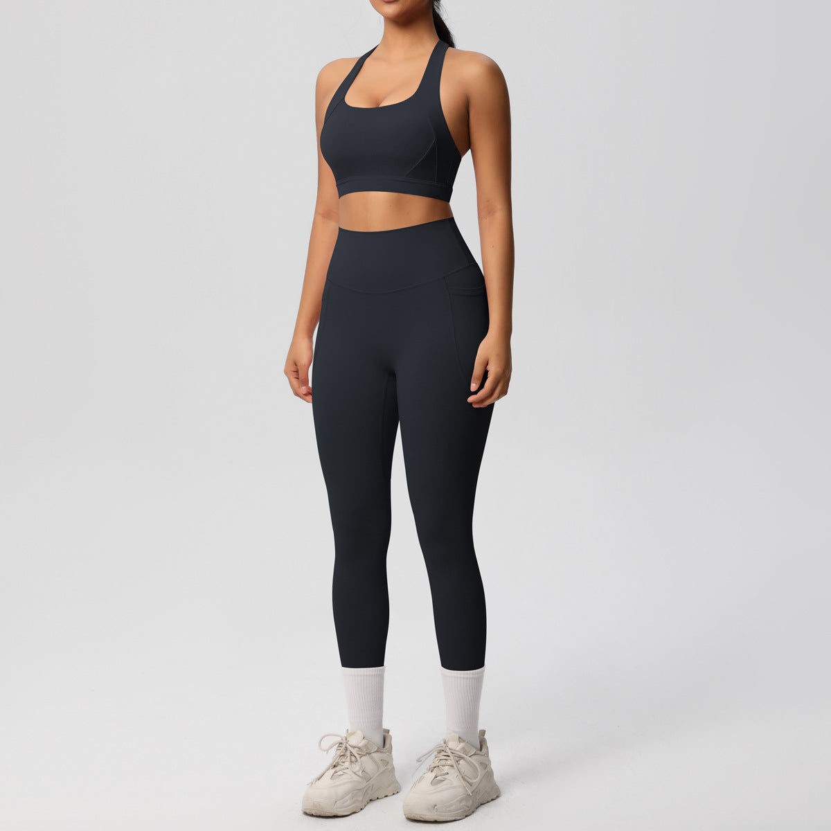 SOLBANA Studio Cutout 2-Piece Legging Set - alternate product view