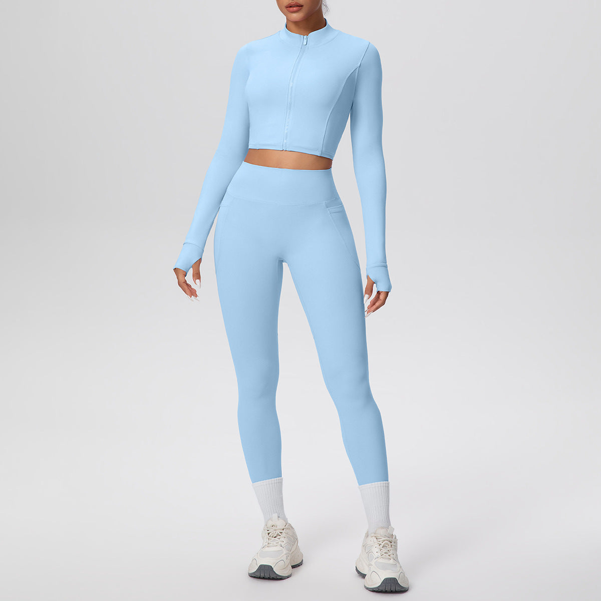 SOLBANA Studio Zip Pocket Legging Set