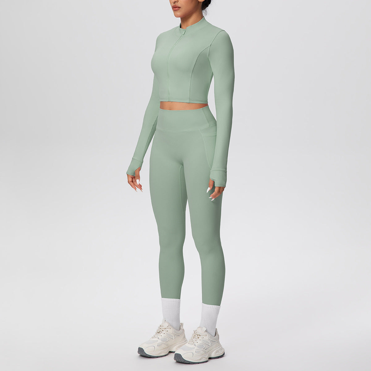 SOLBANA Studio Zip Pocket Legging Set - alternate product view