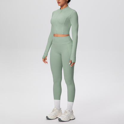 SOLBANA Studio Zip Pocket Legging Set - alternate product view
