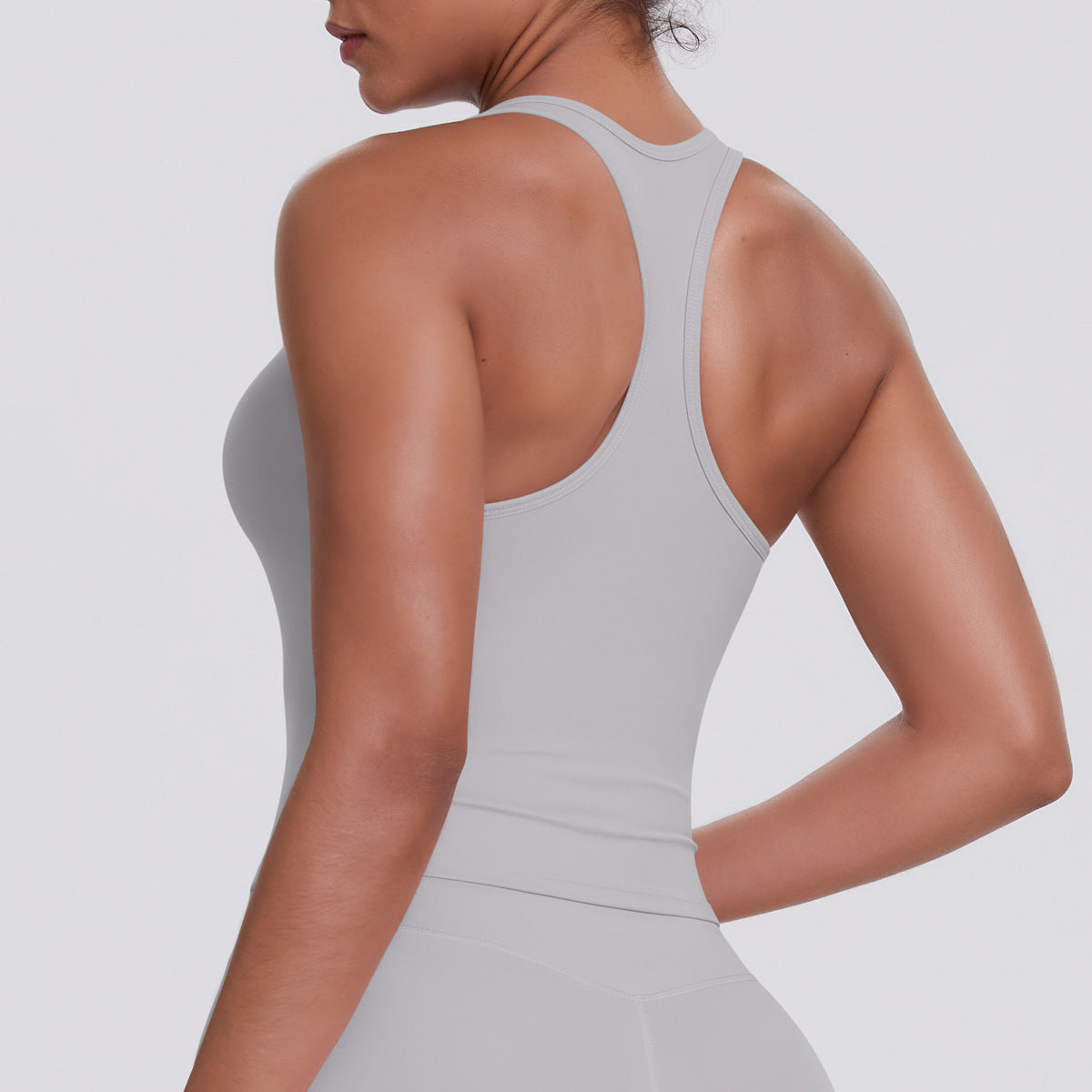 SOLBANA Coast H-Back Tank in Fog