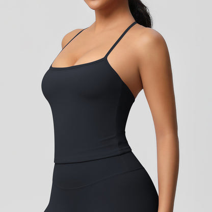 SOLBANA Studio Tie-Back Crop Tank - alternate product view