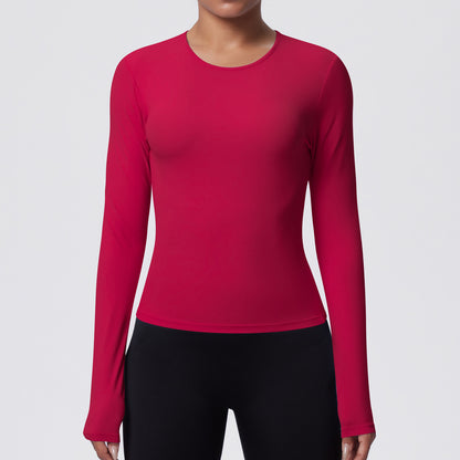 SOLBANA Form Sculpt Long Sleeve in Wine
