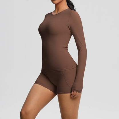SOLBANA Studio Long-Sleeve 2-Piece Short Set - alternate product view