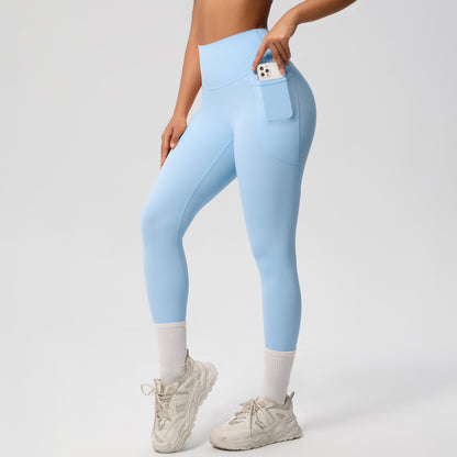 SOLBANA Studio Pocket Legging in Sky Blue