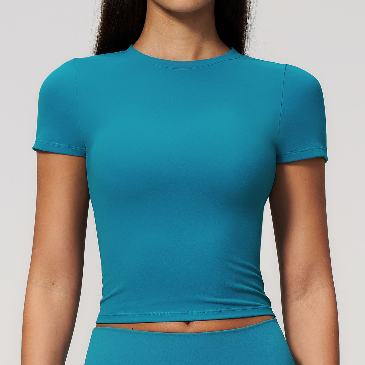 SOLBANA Form Fitted Tee in Blue
