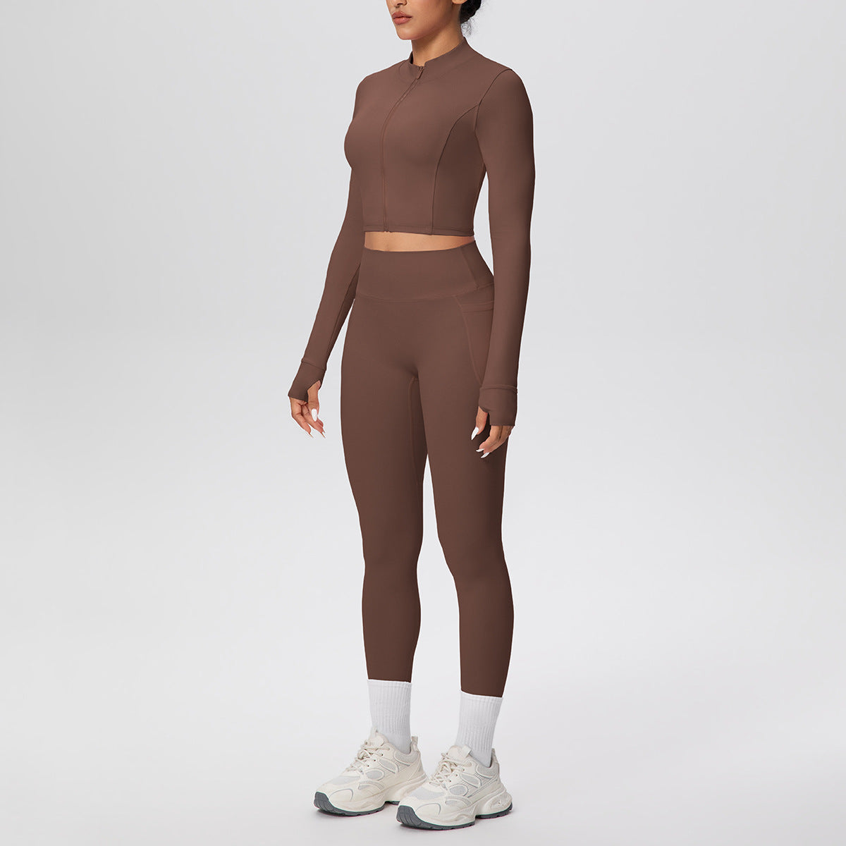 SOLBANA Studio Zip Pocket Legging Set - alternate product view