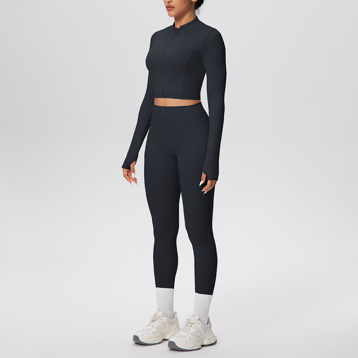 SOLBANA Studio Zip Pocket Legging Set - alternate product view