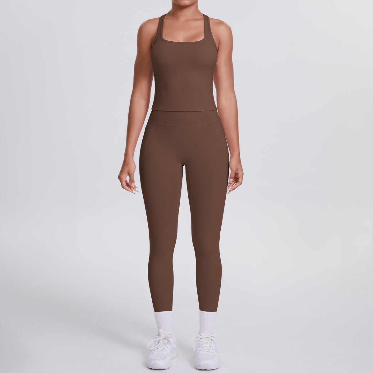 SOLBANA Form Pocket Tank 2-Piece Legging Set - alternate product view