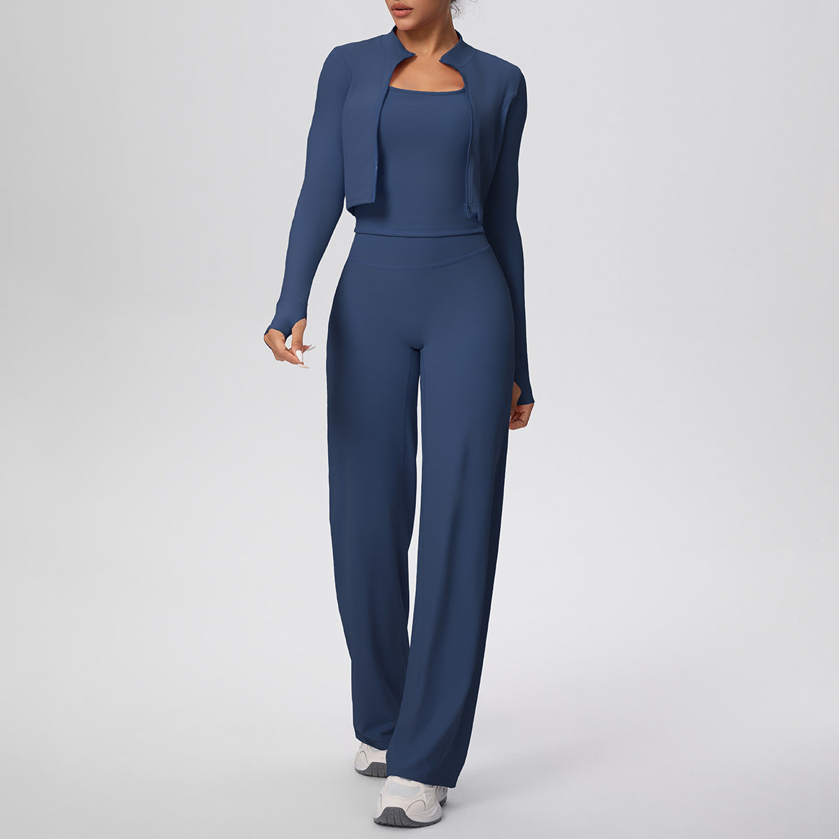SOLBANA Coast Travel 3-Piece Pant Set in Ocean