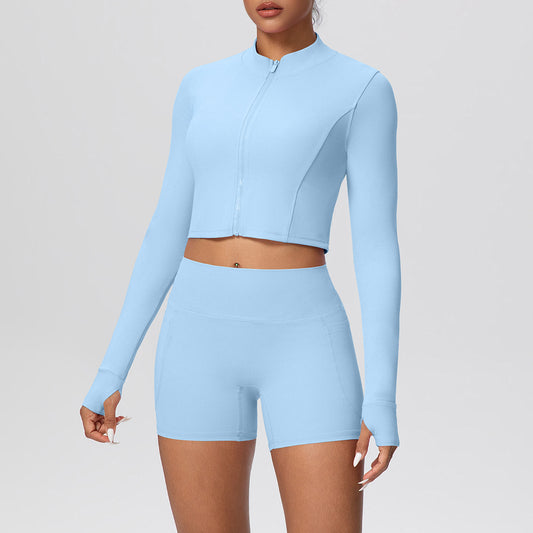 SOLBANA Studio Zip Pocket 2-Piece Short Set
