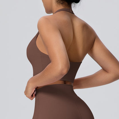 SOLBANA Studio Open-Back Halter Bra - alternate product view
