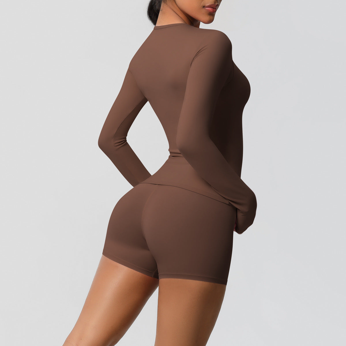 SOLBANA Form Long-Sleeve 2-Piece Short Set - alternate product view