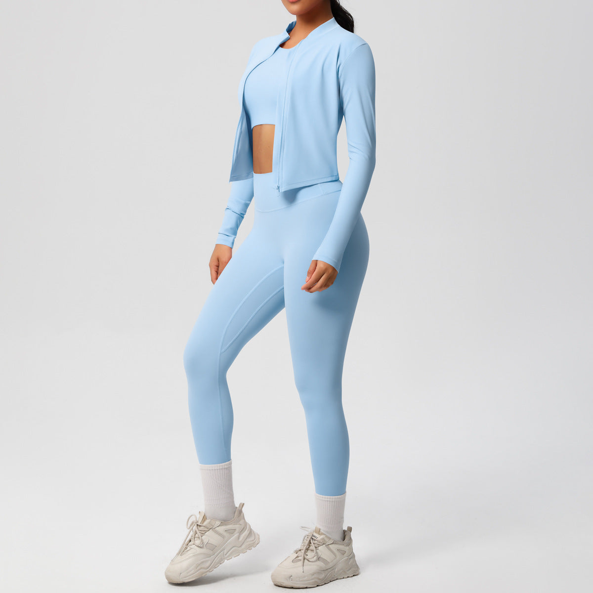 Studio Tee Three-Piece Legging Set by SOLBANA - alternate view