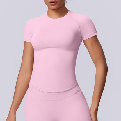 SOLBANA Studio Seamless Tee in Pink