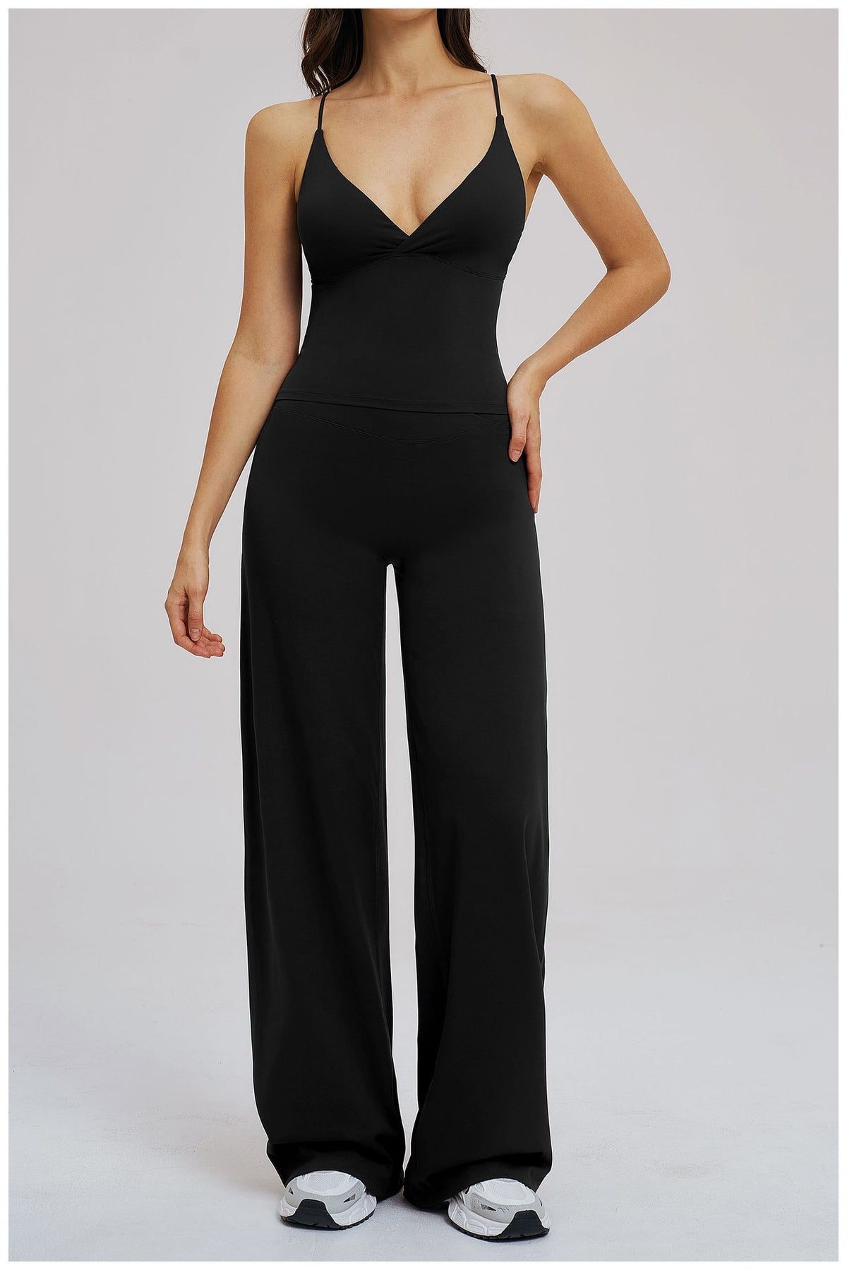 SOLBANA Studio Cutout 2-Piece Wide-Leg Set - alternate product view