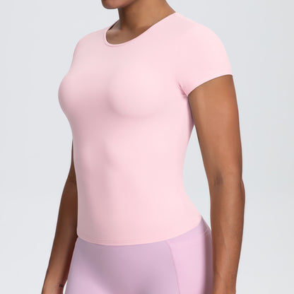 SOLBANA Coast Fitted Tee in Blush