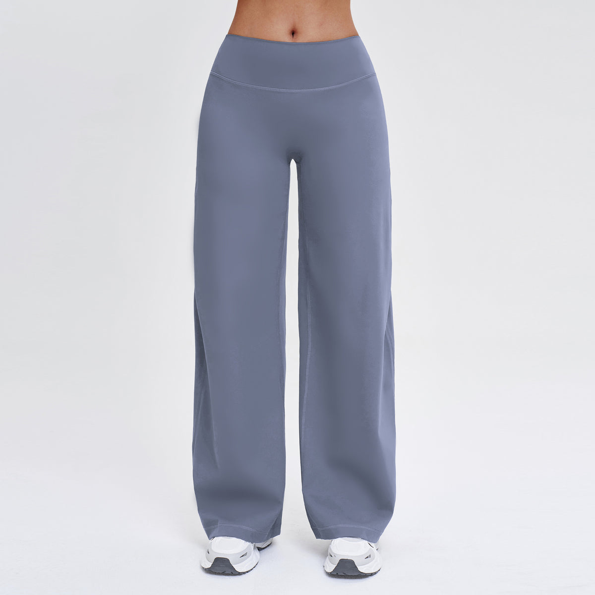 SOLBANA Coast Relaxed Wide-Leg Pant in Smokey Blue
