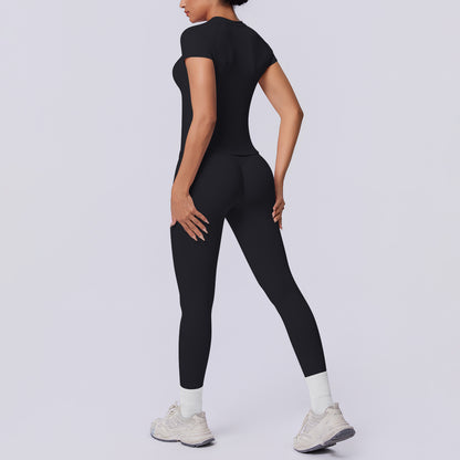 SOLBANA Studio Tee Legging Set in Black