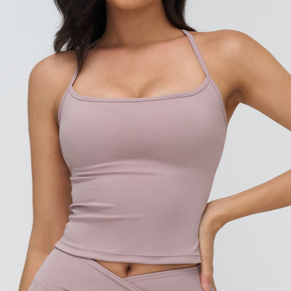 SOLBANA Form H-Back Tank in Dusk