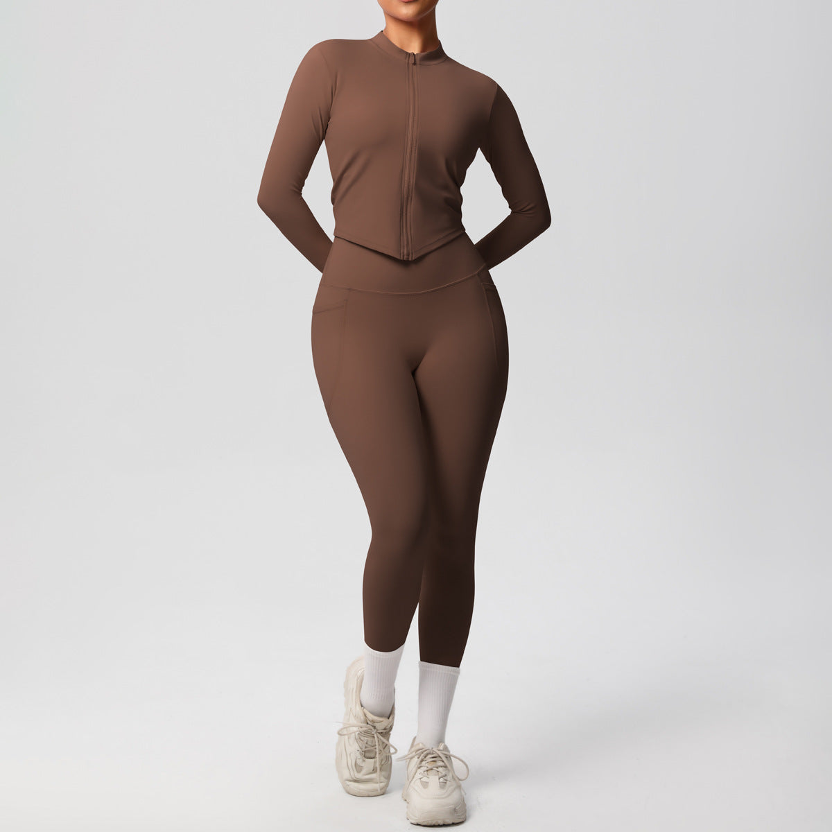 SOLBANA Form Zip Jacket 2-Piece Pant Set - alternate product view