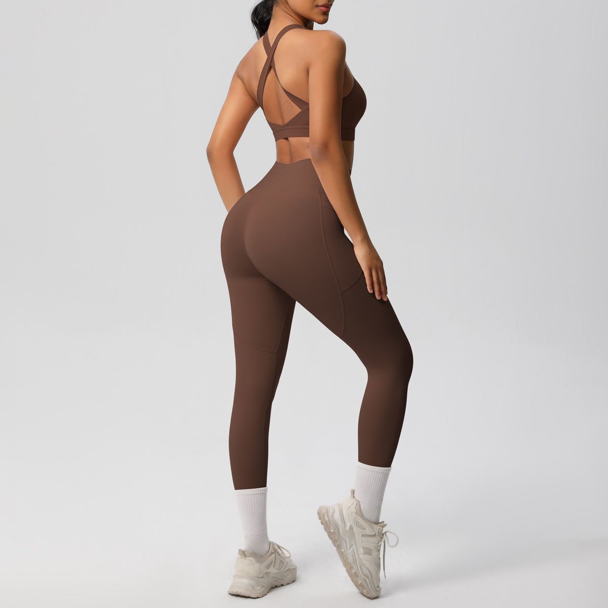 SOLBANA Studio Cutout 2-Piece Legging Set - alternate product view