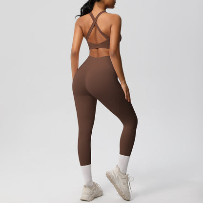 SOLBANA Studio Cutout 2-Piece Legging Set - alternate product view