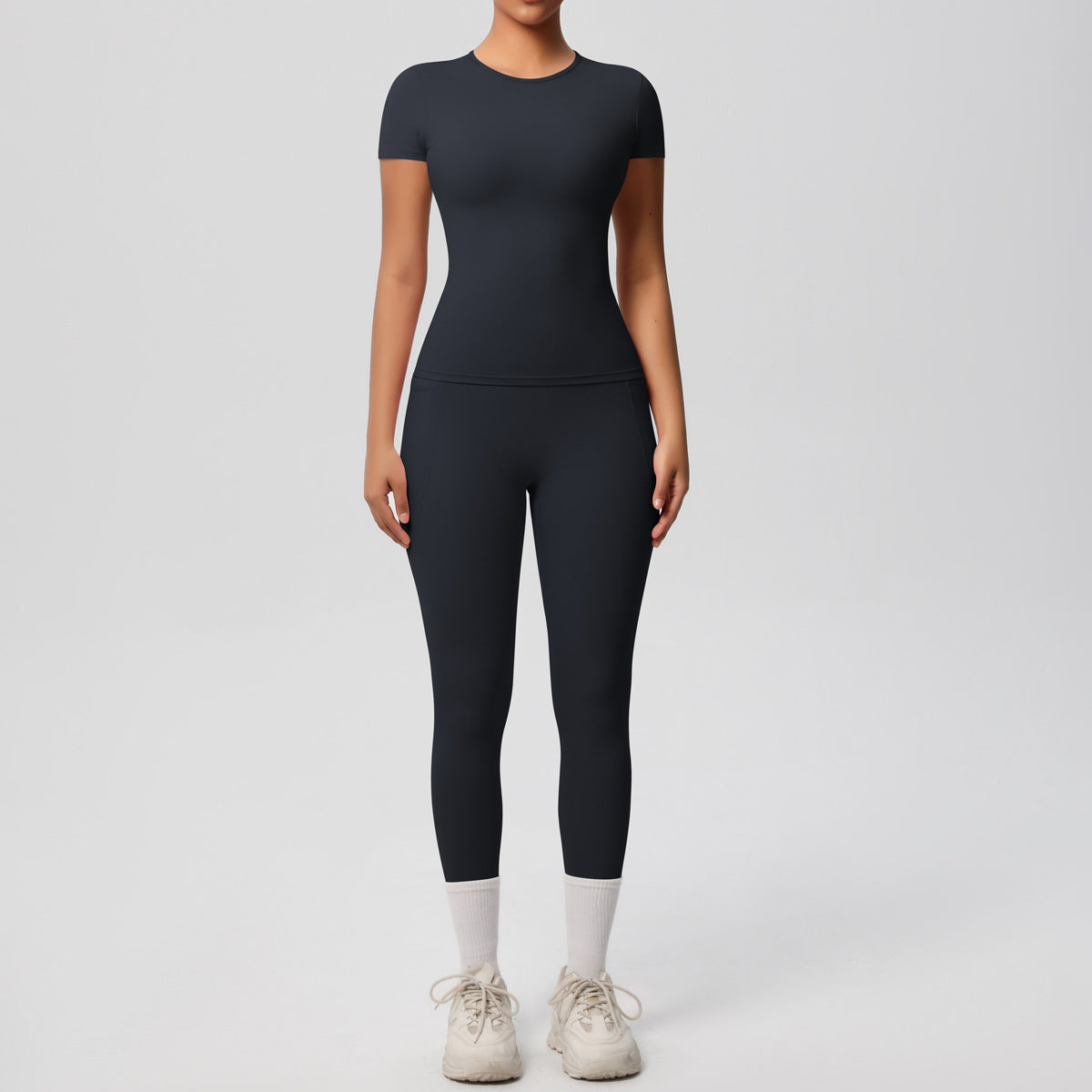 SOLBANA Form Short-Sleeve 2-Piece Pant Set - alternate product view