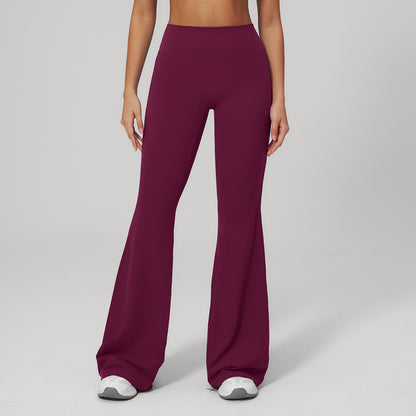 SOLBANA Form Brushed Flare in Dark Purplish Red