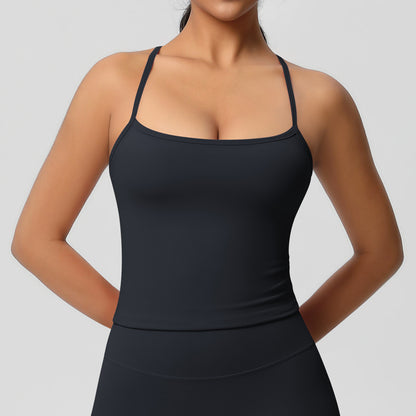 SOLBANA Studio Tie-Back Crop Tank - alternate product view