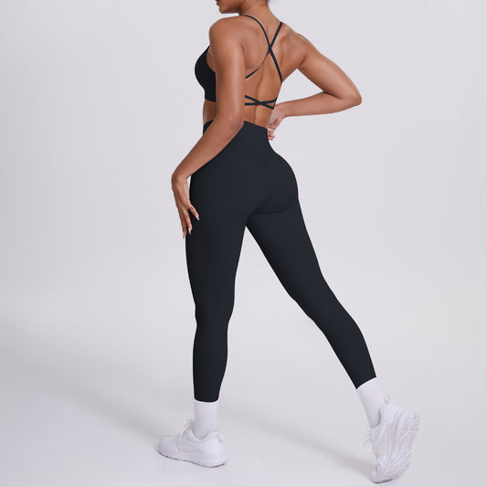 SOLBANA Studio Tie-Back 2-Piece Short Set in Black