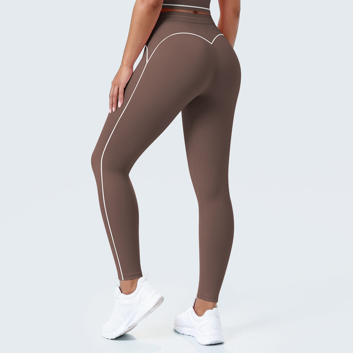 SOLBANA Contour Contrast Legging in Brown