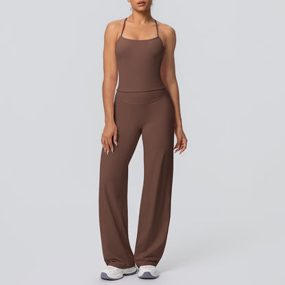 SOLBANA Studio Tie-Strap 2-Piece Pant Set - alternate product view