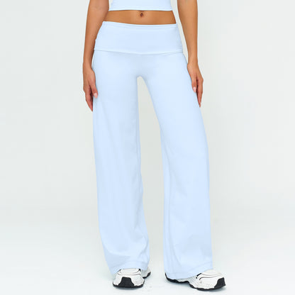 SOLBANA Coast Foldover Pant in Ocean