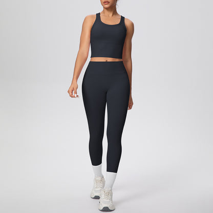 SOLBANA Coast Vest 2-Piece Pant Set in Black