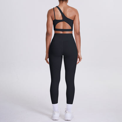 SOLBANA Studio One-Shoulder Pocket Legging Set - alternate product view